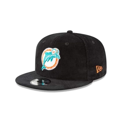 Sapca New Era Miami Dolphins NFL Corduroy 9FIFTY Snapback - Negrii